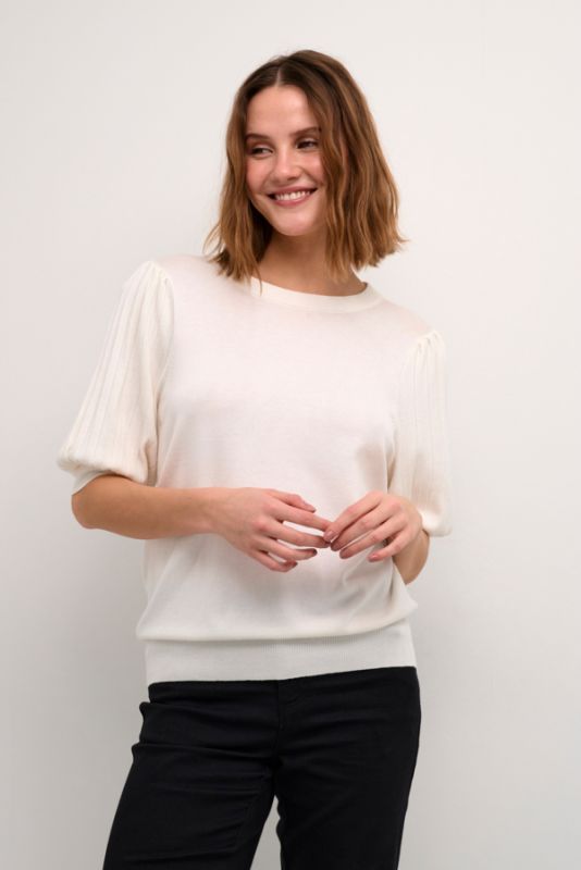Knitted Top, LONE Valkoinen