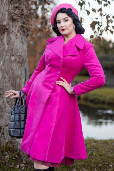 Coat, LAURA Swing Pink (625)