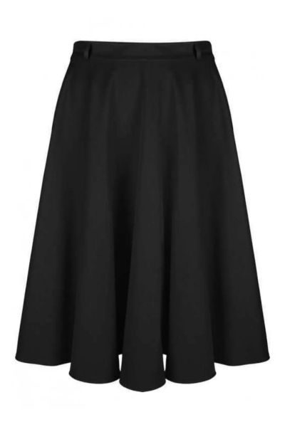 Swing Skirt, VERY CHERRY Circle Black