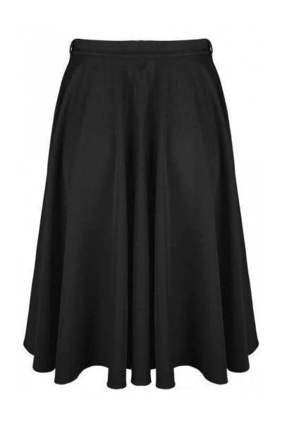 Swing Skirt, VERY CHERRY Circle Black