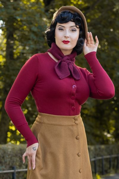 Cardigan, DOLLY Burgundy (3175)