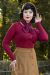 Cardigan, DOLLY Burgundy (3175)