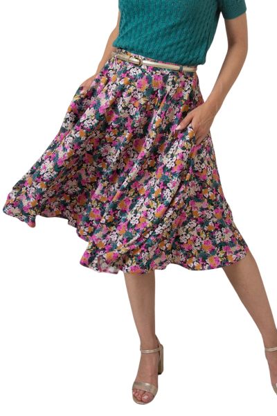 Swing Skirt, VERY CHERRY Botanica Flower