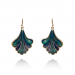 Earrings, GINKGO Teal