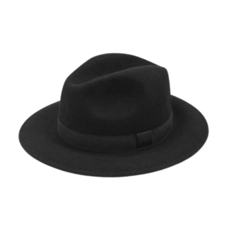 Hattu, FEDORA Wool Black
