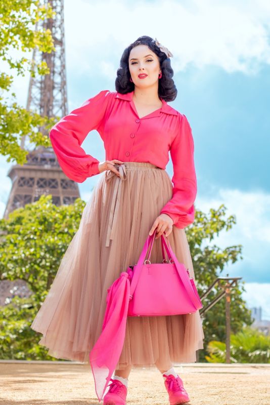 Blouse, SEAMSTRESS OF BLOOMSBURY Poppy Rasberry