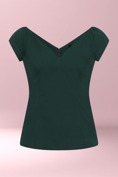Top. PETUNIA Bottle Green