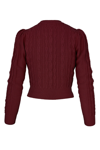 EMMY Cardigan, Ice Skater Maroon