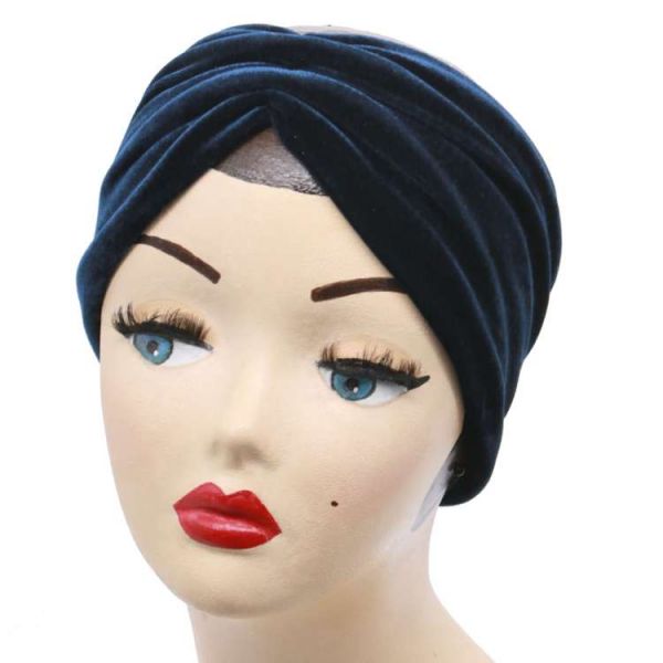 Ear Warmers, VELVET FLORAL Navy