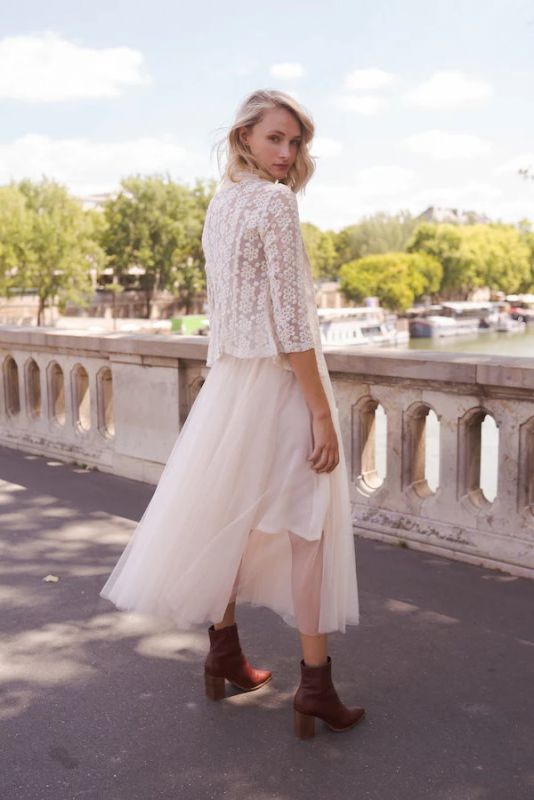 Tulle Skirt, PARIS Light Sand