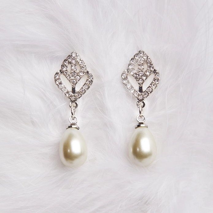 Earrings, PEARL Drop