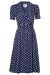 Mekko, SEAMSTRESS OF BLOOMSBURY Peggy Wrap Navy Polka