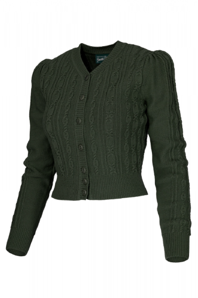 EMMY Cardigan, Ice Skater Pine Green