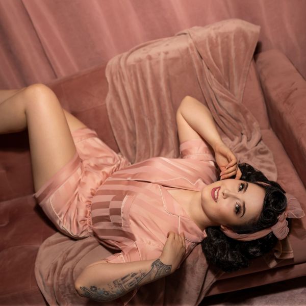 Short Pyjamas, STRIPED Pink