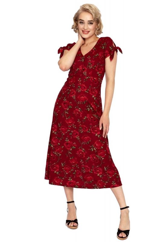 Dress, RED ROSE Flare (9744)
