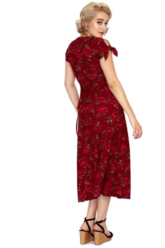 Dress, RED ROSE Flare (9744)