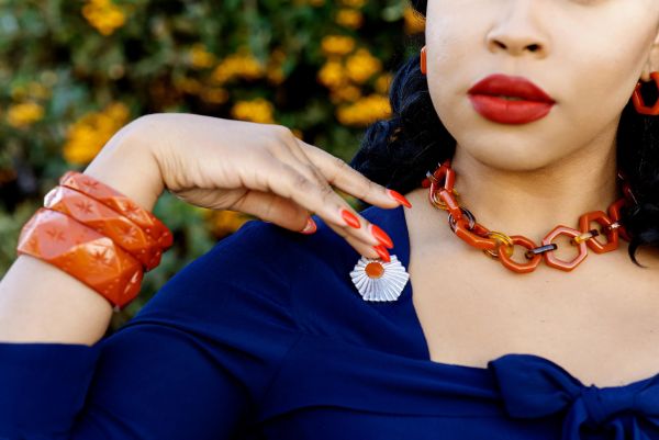 Brooch, SPLENDETTE Rust