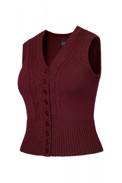 EMMY Vest, Sassy Sweater Maroon