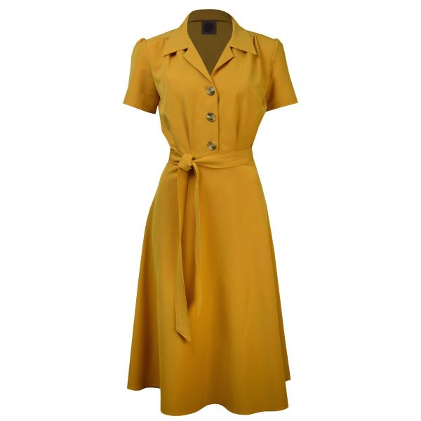 Dress, PRETTY RETRO Shirt Mustard