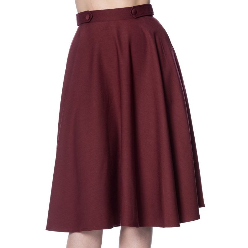 Swing Skirt, DI DI Burgundy (2278)