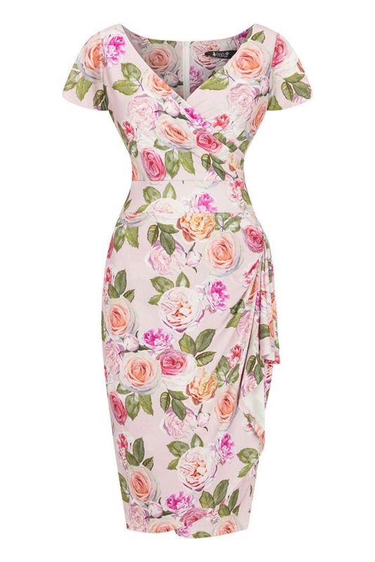 Pencil Dress, ELSIE Rose Garden