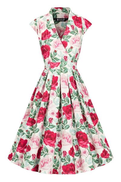 Swing Dress, EVA Valentines Roses