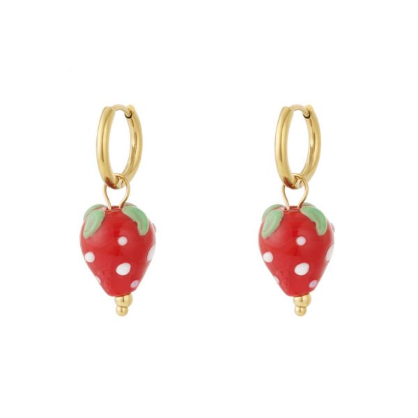 Earrings, STRAWBERRY