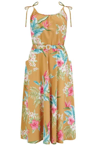 Swing Dress, SUZY SUN Honolulu Mustard