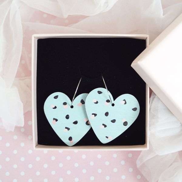 Rengaskorvikset, PRETTY LITTLE THINGS Heart Turquoise