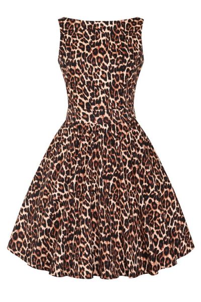 Swing Dress, TEA Leopard