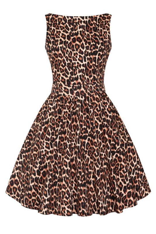 Swing Dress, TEA Leopard