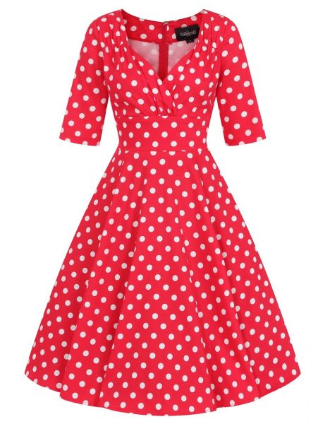 Swing Dress, Trixie Doll Red Polkadot