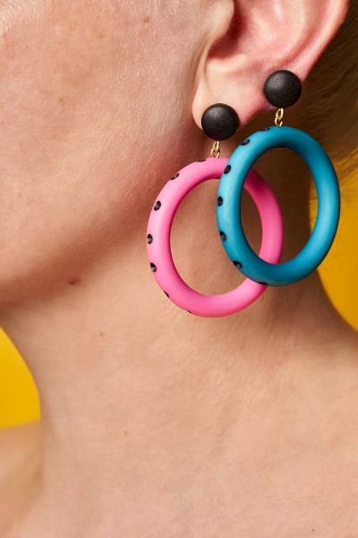 Earrings, SPLENDETTE Matte Large Caribbean Hoop