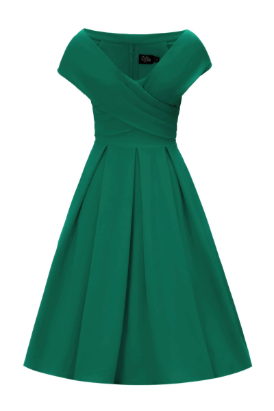 Swing Dress, BEVERLY Emerald (952)