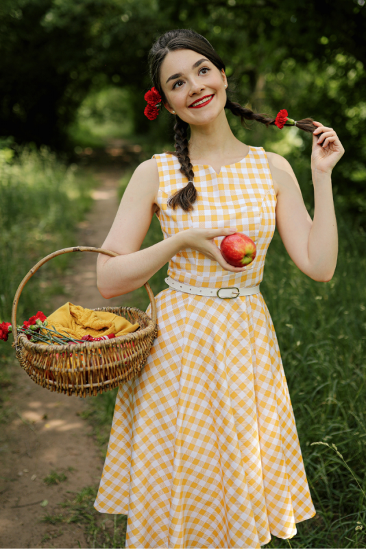 Swing Dress, GEMMA GINGHAM (808)