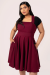Pinafore Dress, PATTI Burgundy (40497) 