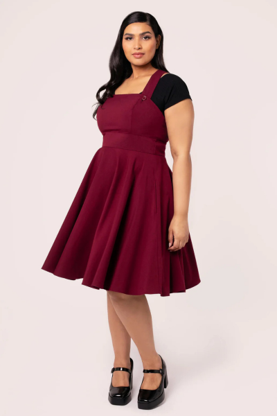 Pinafore Dress, PATTI Burgundy (40497) 
