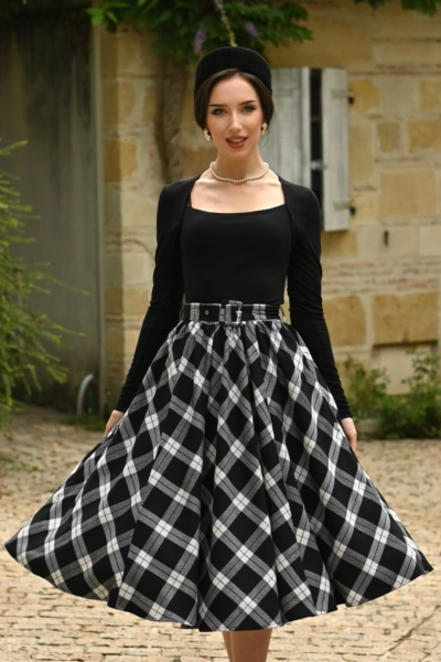Swing Skirt, LACEY TARTAN (863)