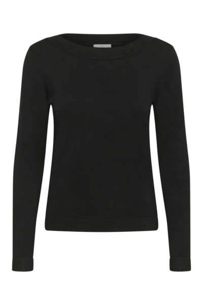 Knitted Top, LIZZA Boat Black