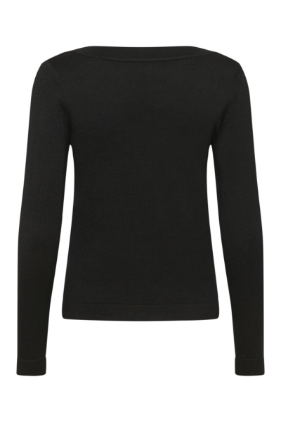 Knitted Top, LIZZA Boat Black