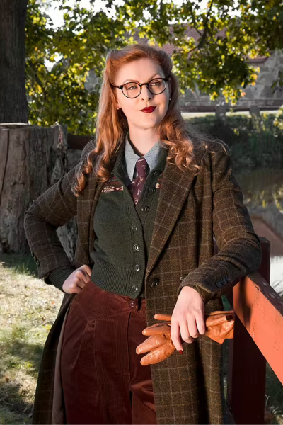 EMMY Cardigan, Fair Isle Pine Green