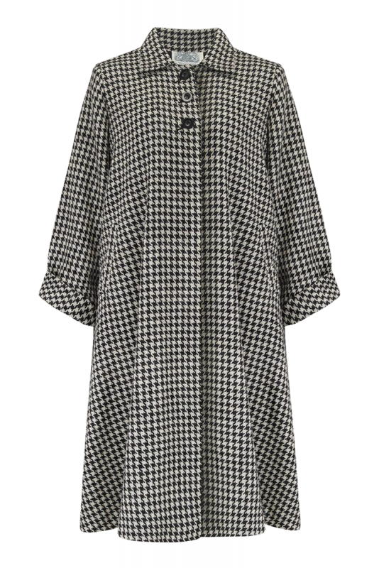Swing Coat, SEAMSTRESS OF BLOOMSBURY Houndstooth
