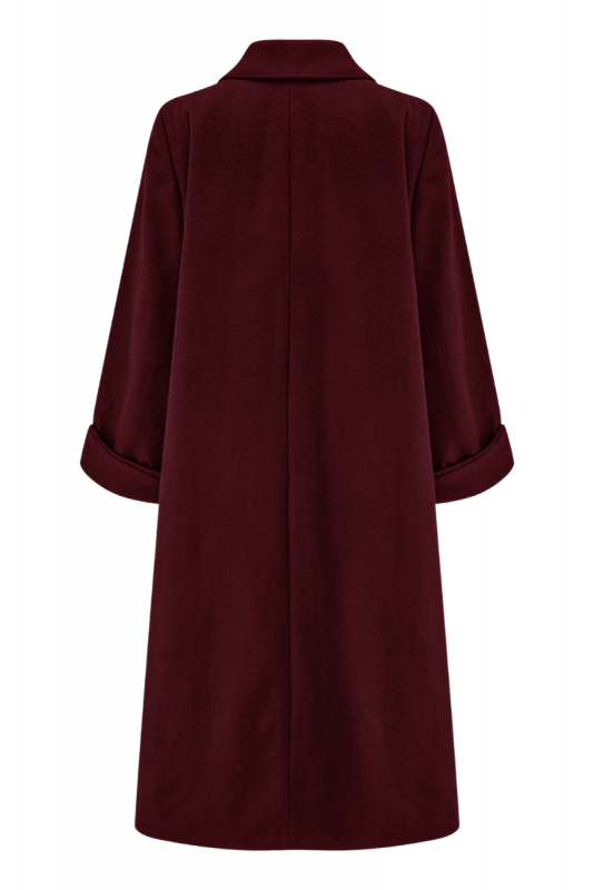 Swing Coat, SEAMSTRESS OF BLOOMSBURY Burgundy