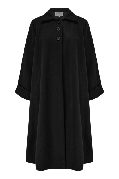 Swing Coat, SEAMSTRESS OF BLOOMSBURY Black