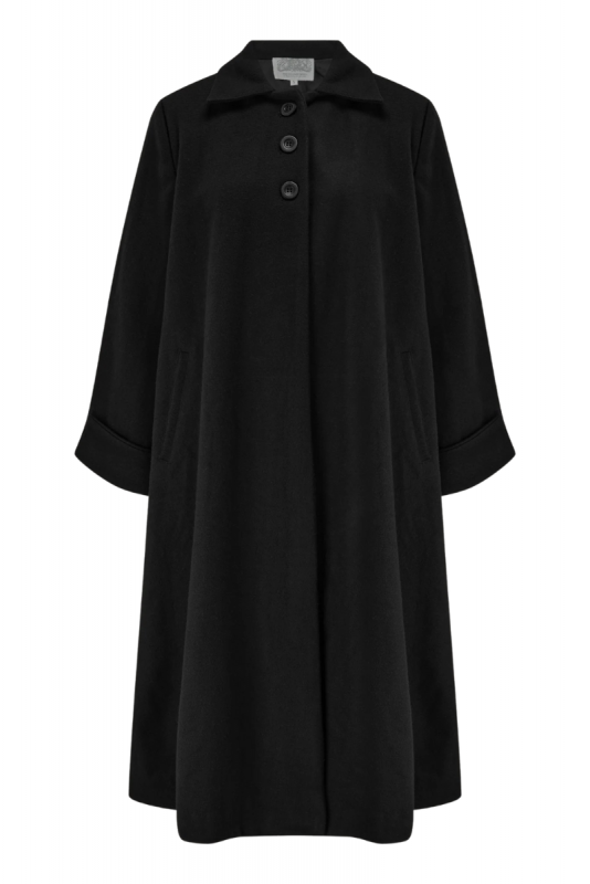 Swing Coat, SEAMSTRESS OF BLOOMSBURY Black