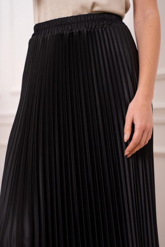 Hame, PLISSE SATIN Musta