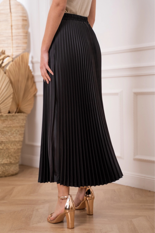 Hame, PLISSE SATIN Musta