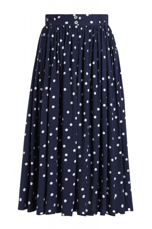 Skirt, ESTELLE Polkadot Navy