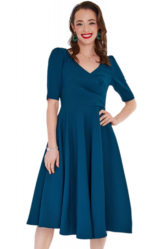 Swing Dress, EDITH Teal (10188)