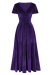 Maxi Dress, LYRA Velvet Purple